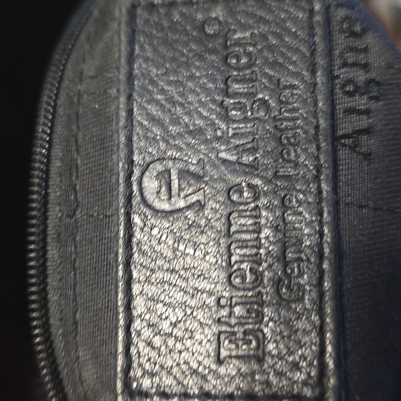 Etienne Aigner Black Pebbled Leather Shoulder Bag, Horsebit Detail EUC - Picture 3 of 16